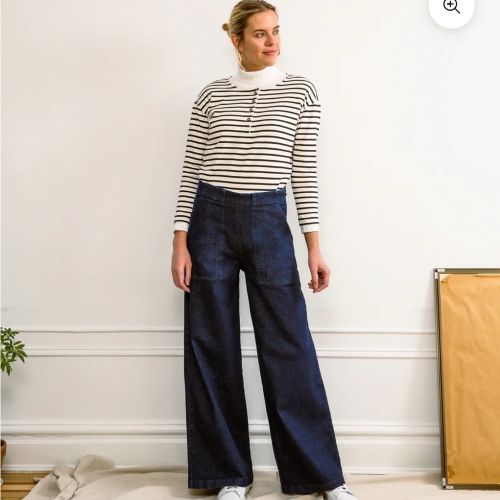 Loup long Sabrina wide-leg jeans